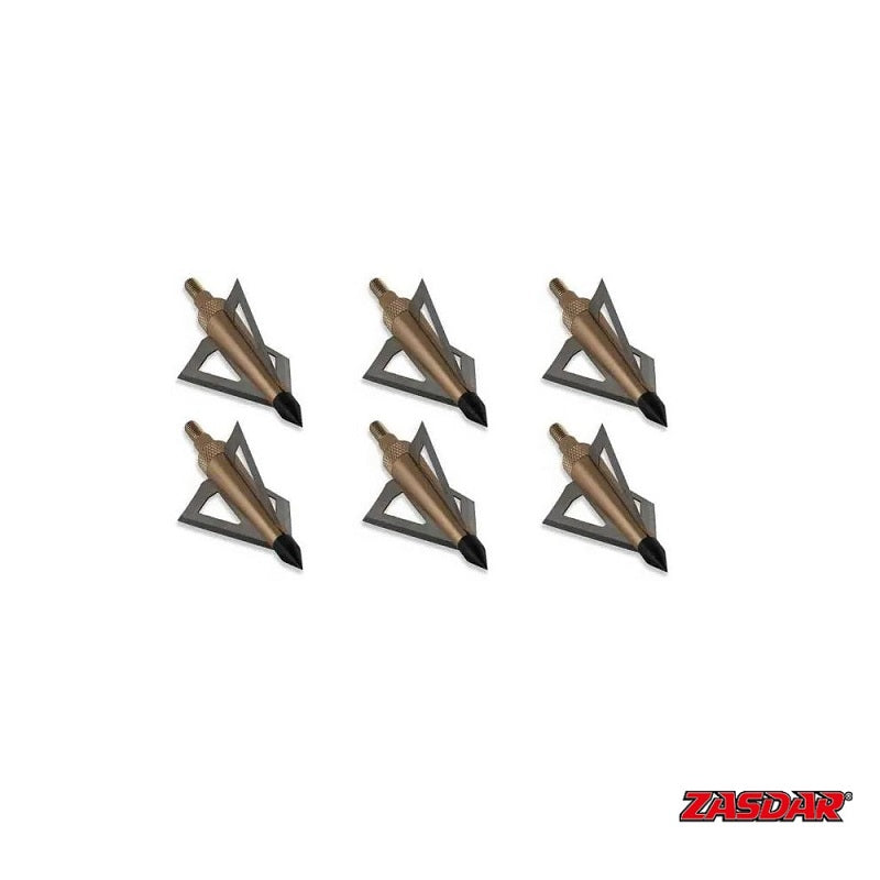 Puntas Caza 3 Hojas 125gr. pack 6 Uni.