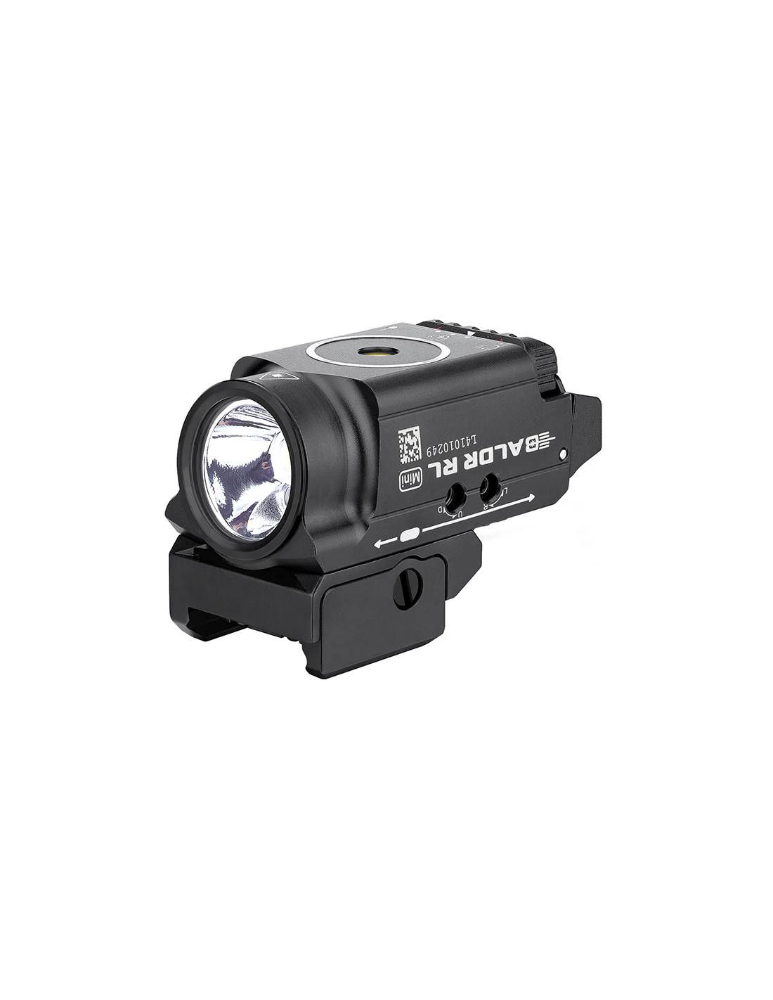 Linterna para arma con láser rojo Baldr RL Mini 600 lum. Olight