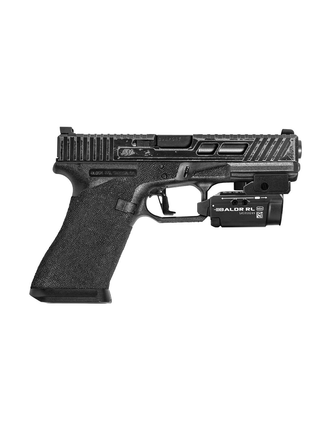 Linterna para arma con láser rojo Baldr RL Mini 600 lum. Olight