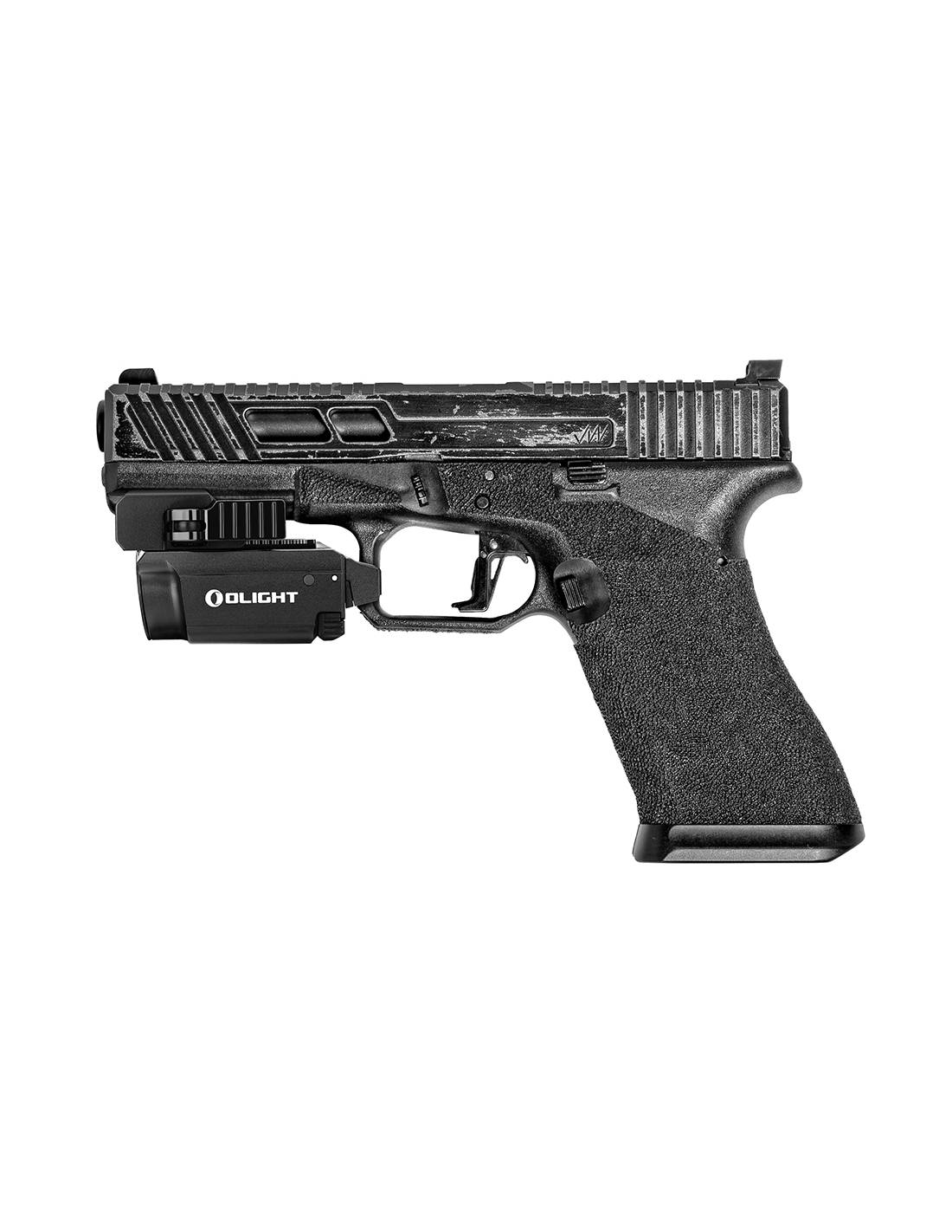 Linterna para arma con láser rojo Baldr RL Mini 600 lum. Olight