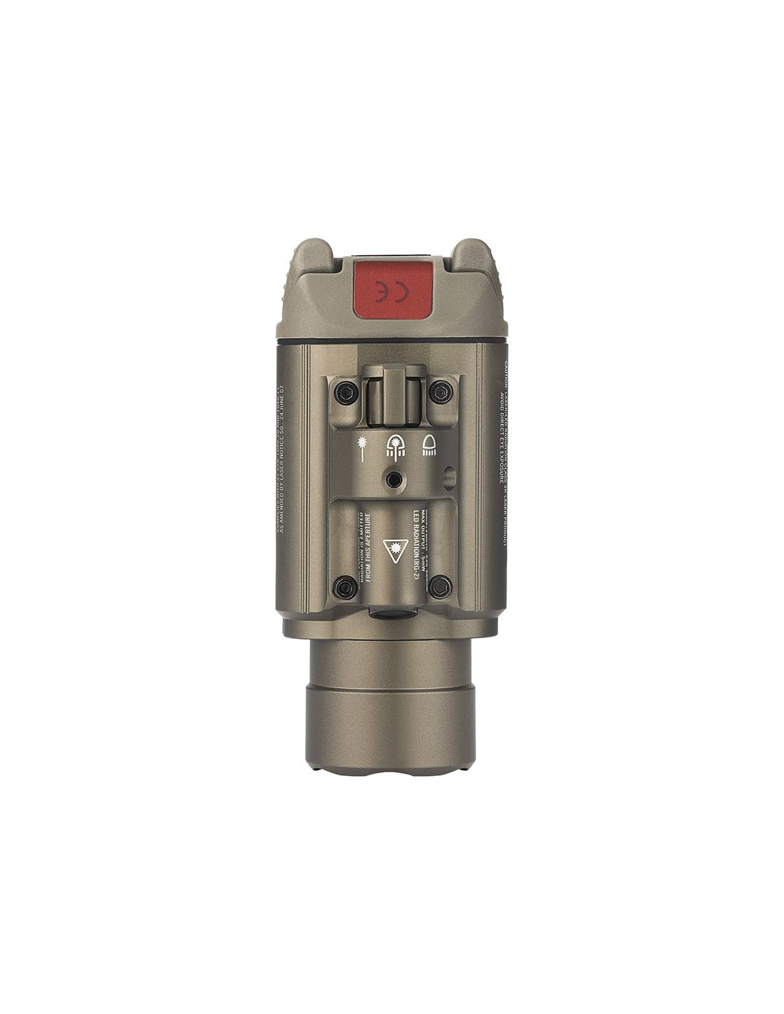 Linterna para arma con puntero rojo Baldr RL 1.120 lum. Olight | Color Desert