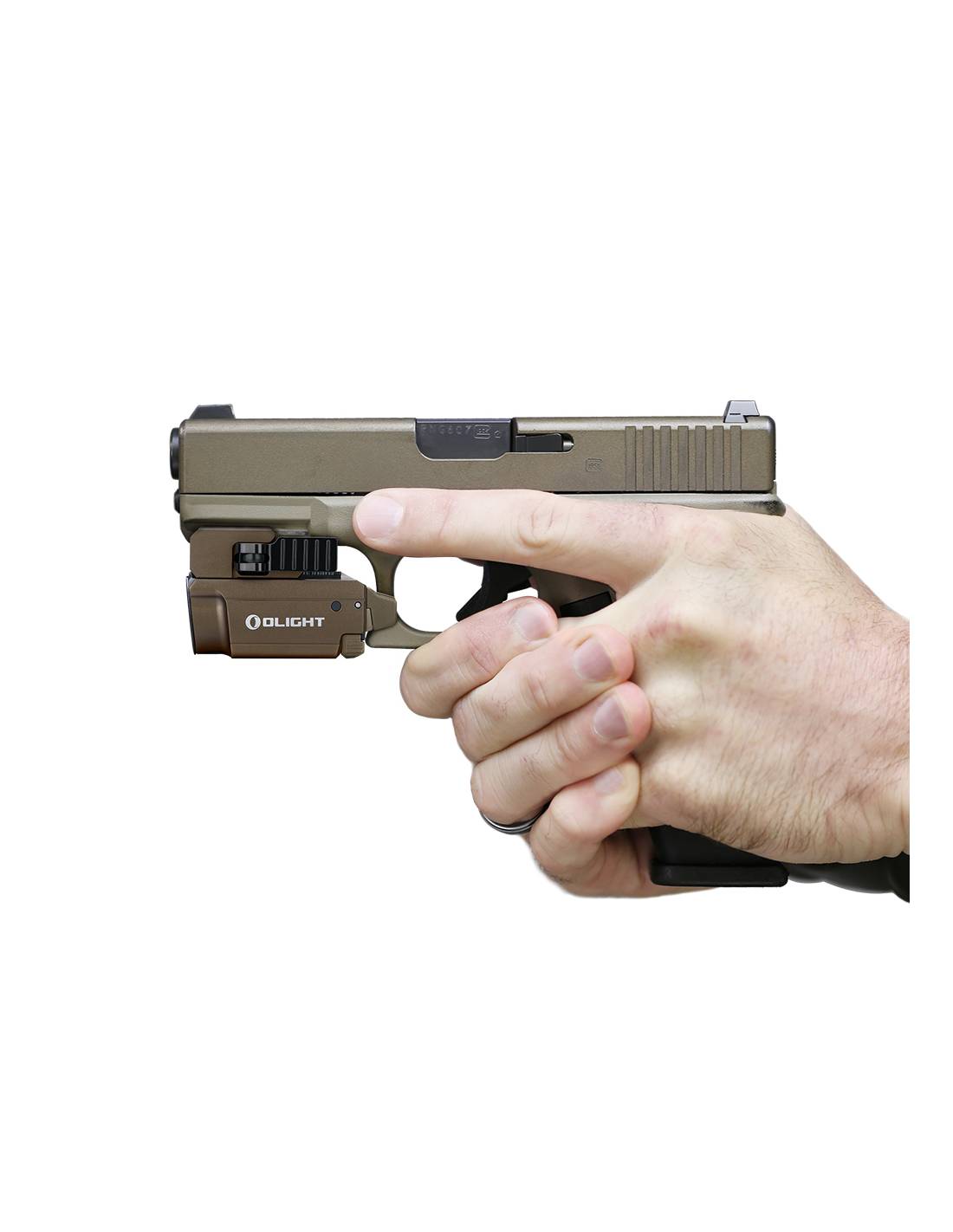 Linterna para arma con láser rojo Baldr RL Mini 600 lum. Olight