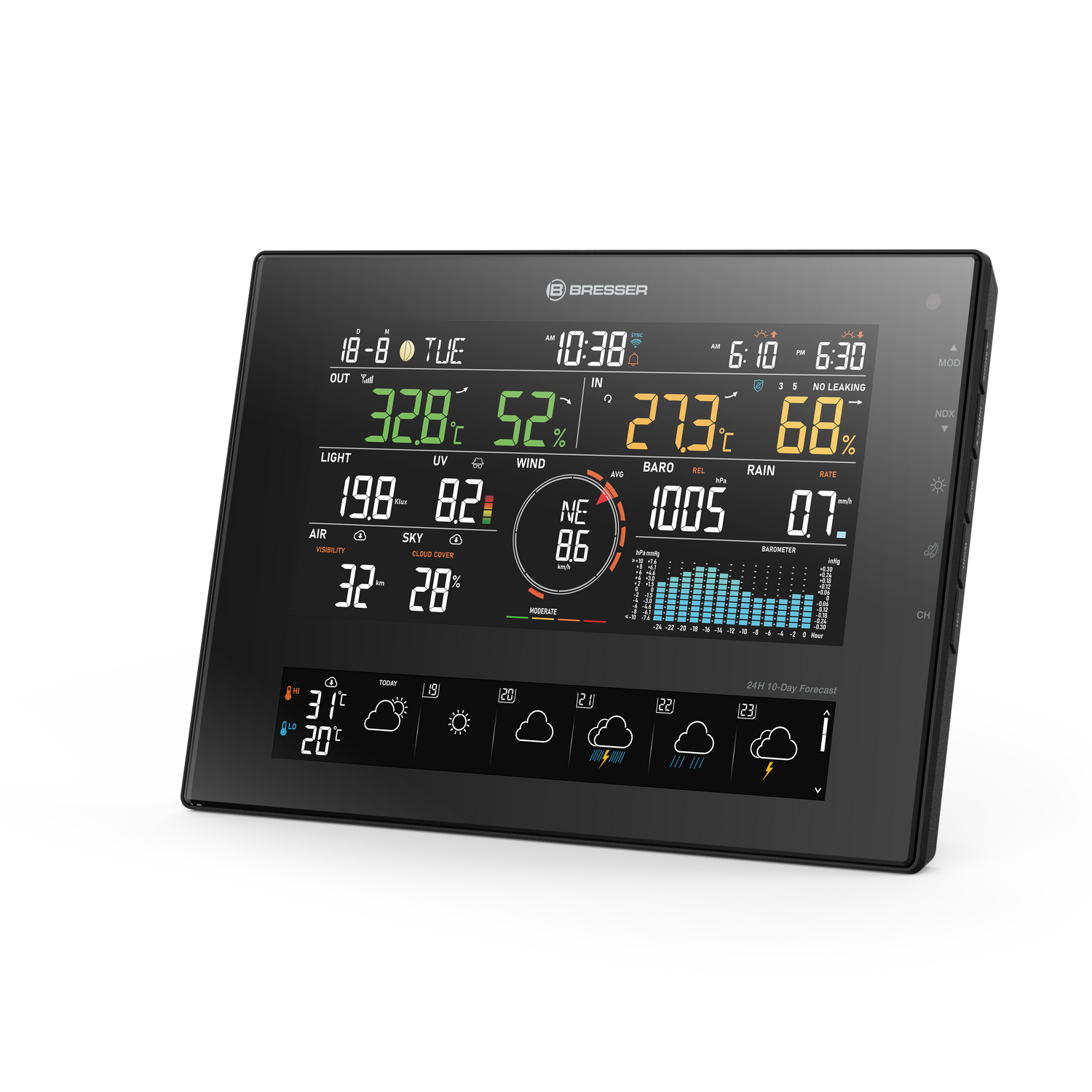 Estación meteorológica WiFi BRESSER 4Cast 11 días CV 7 en 1