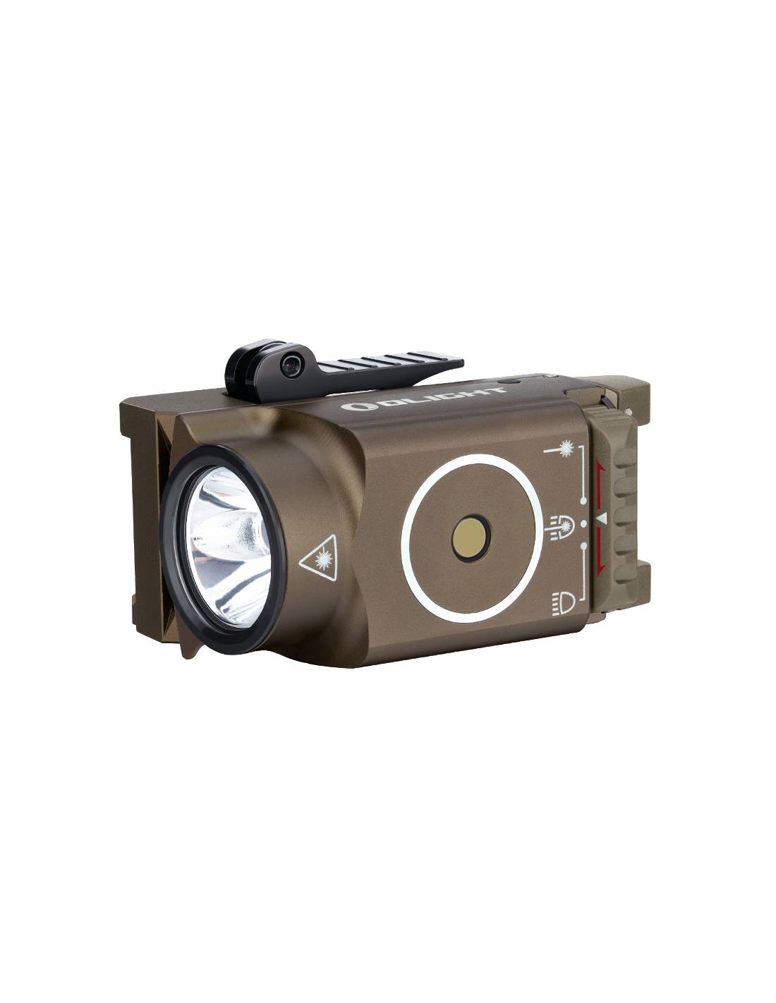 Linterna para arma con láser rojo Baldr RL Mini 600 lum. Olight