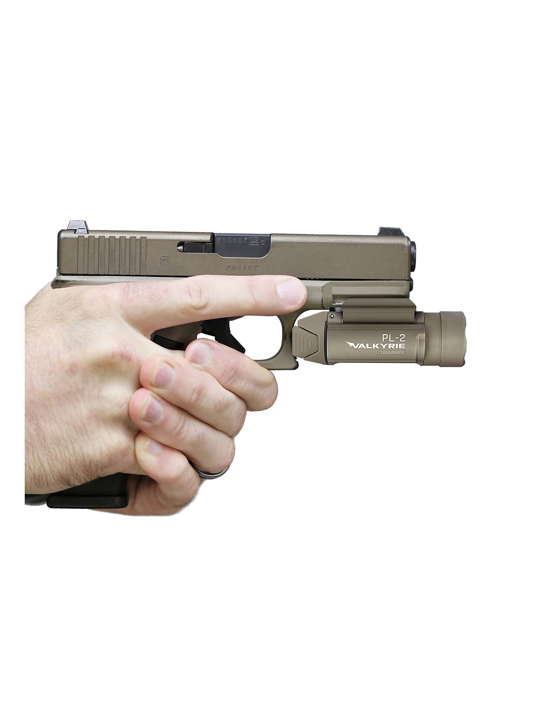 Linterna LED para arma corta PL-2 Valkyrie 1200 lum. Olight