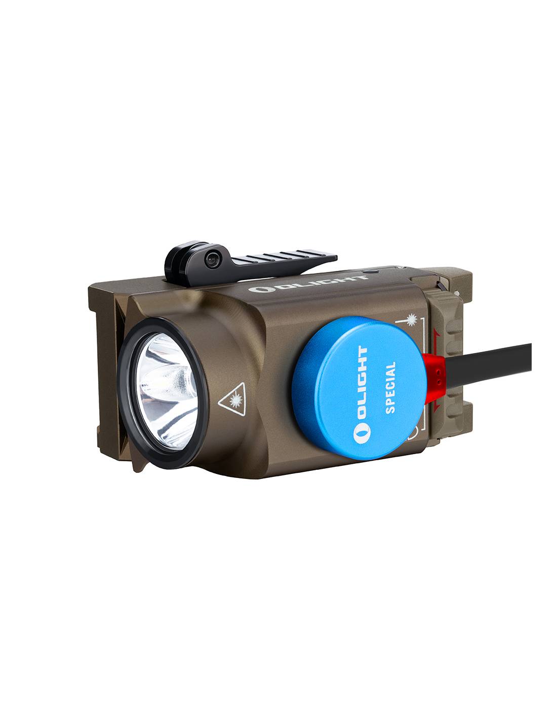 Linterna para arma con láser rojo Baldr RL Mini 600 lum. Olight