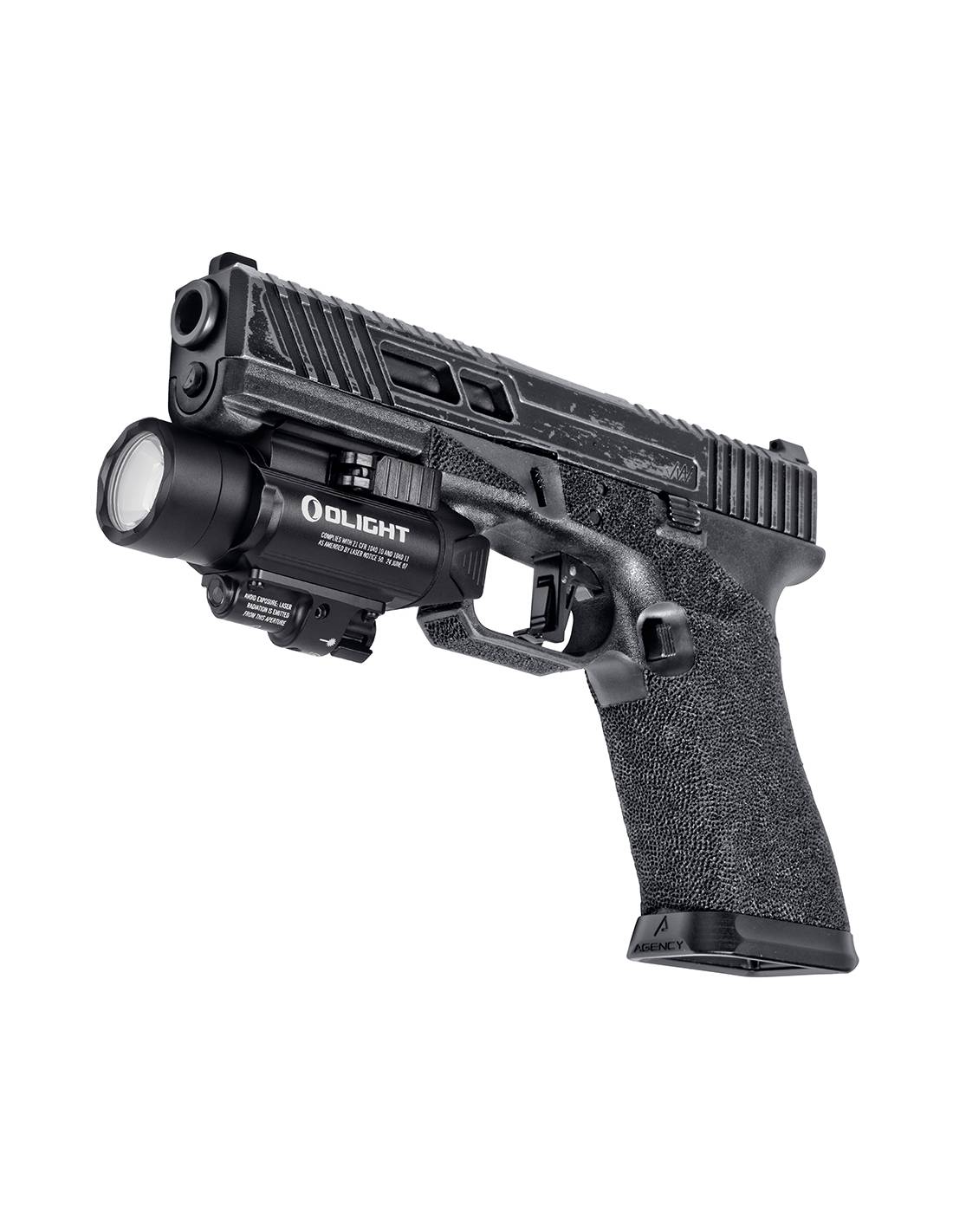 Linterna para arma con puntero verde BALDR PRO Valkyrie 1350 lum. Olight | Color Negro