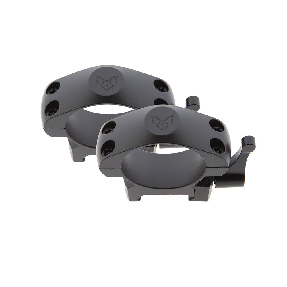 Anillas desmontables de acero 4 tornillos 30mm Weaver y Picatinny B-Vision