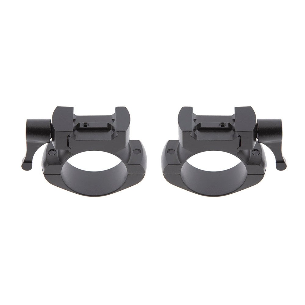 Anillas desmontables de acero 2 tornillos 30mm Weaver y Picatinny B-Vision