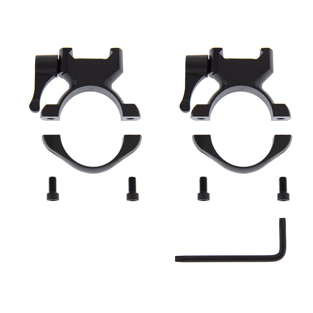 Anillas desmontables de acero 2 tornillos 30mm Weaver y Picatinny B-Vision