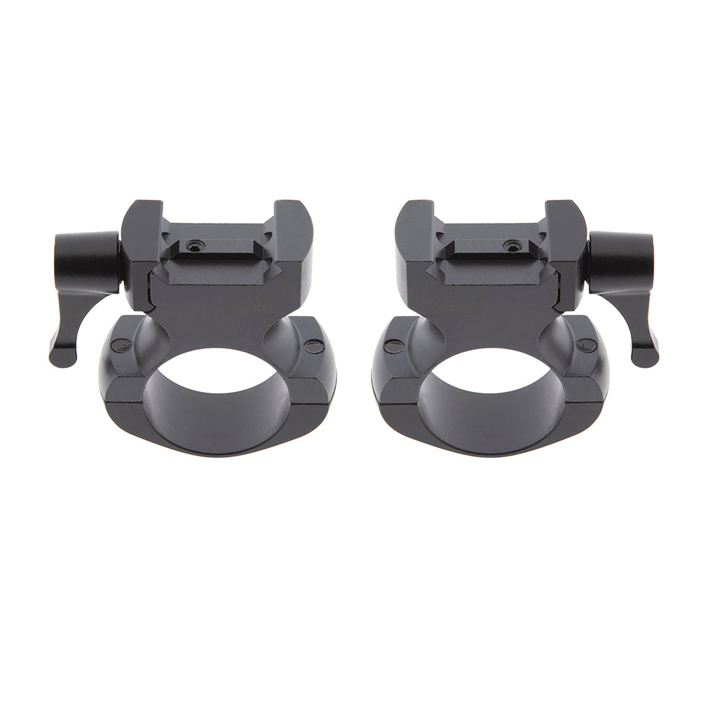 Anillas desmontables de acero 2 tornillos 30mm Weaver y Picatinny B-Vision