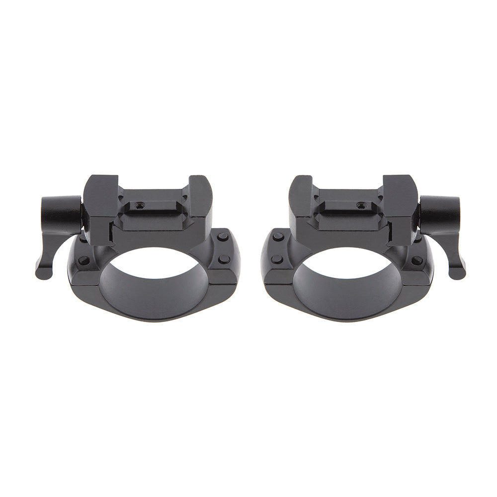 Anillas desmontables de acero 4 tornillos 30mm Weaver y Picatinny B-Vision