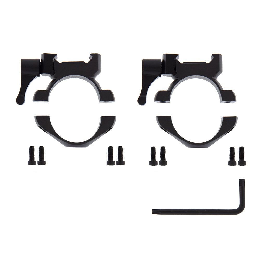 Anillas desmontables de acero 4 tornillos 30mm Weaver y Picatinny B-Vision