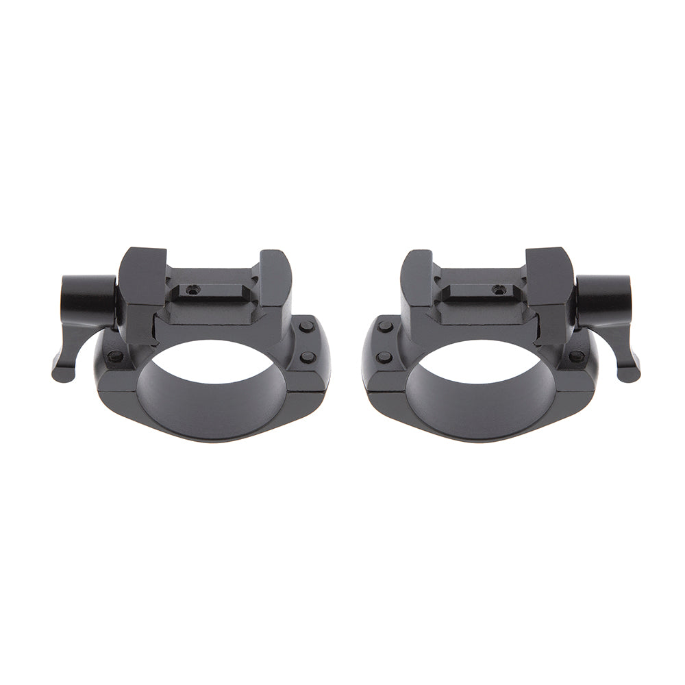 Anillas desmontables de acero 4 tornillos 30mm Weaver y Picatinny B-Vision