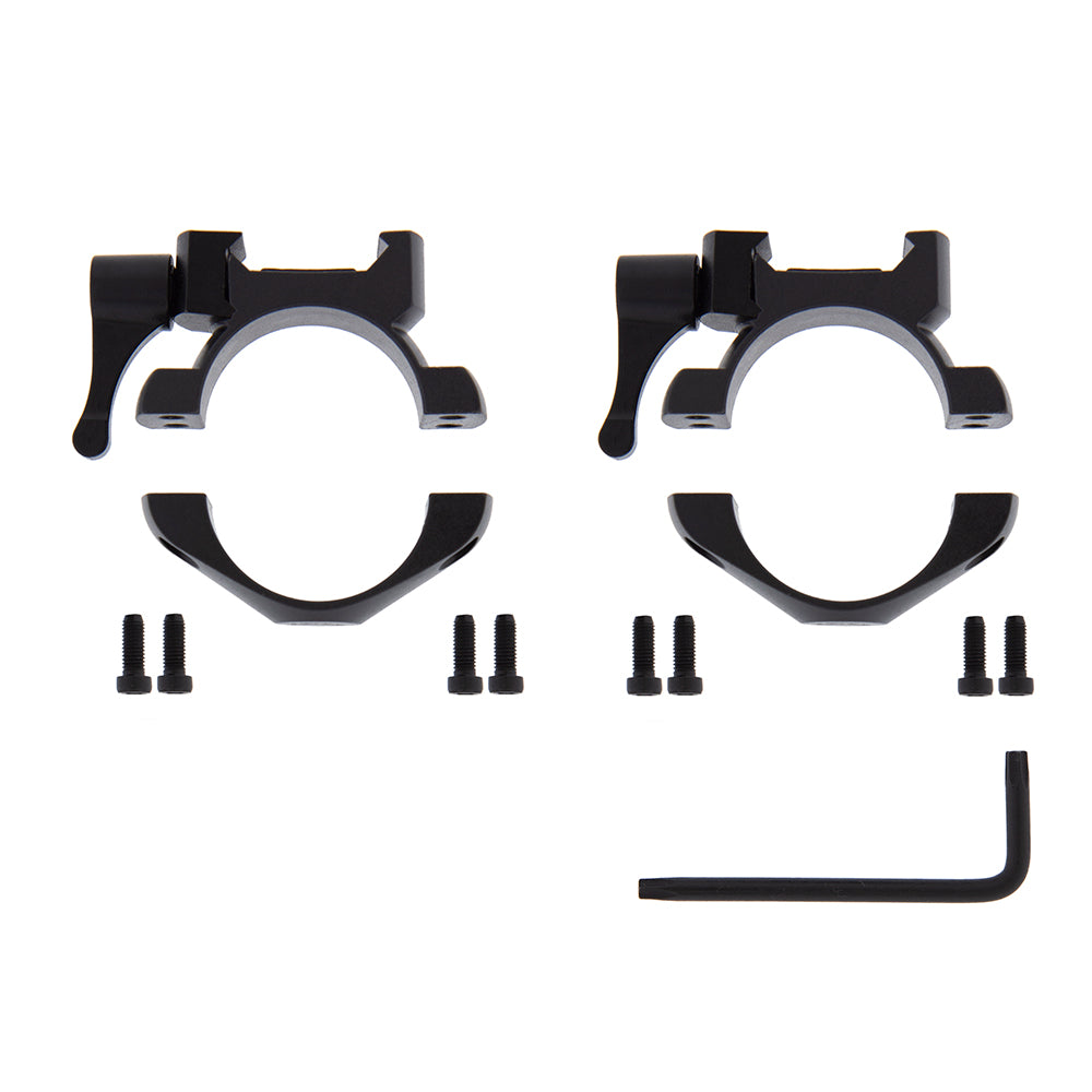 Anillas desmontables de acero 4 tornillos 30mm Weaver y Picatinny B-Vision