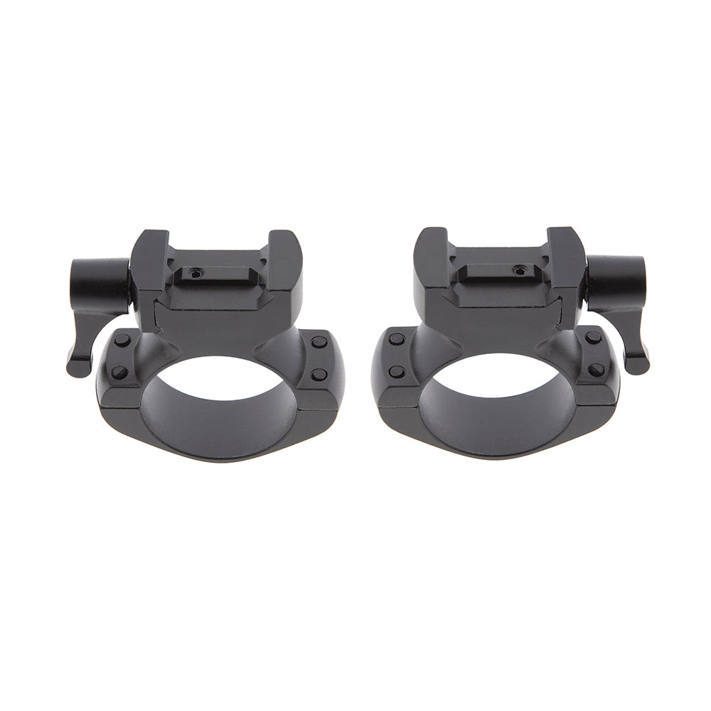Anillas desmontables de acero 4 tornillos 30mm Weaver y Picatinny B-Vision