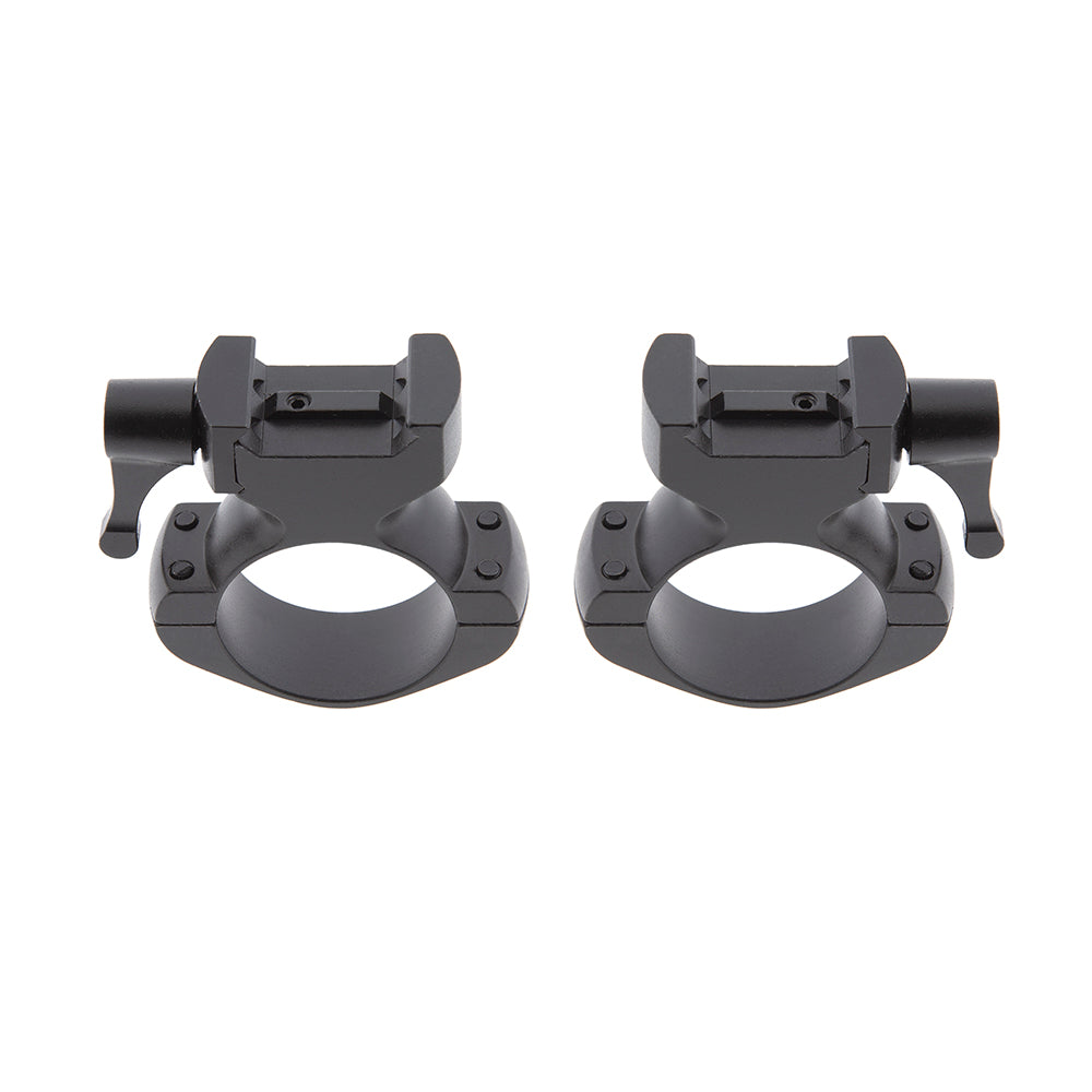 Anillas desmontables de acero 4 tornillos 30mm Weaver y Picatinny B-Vision