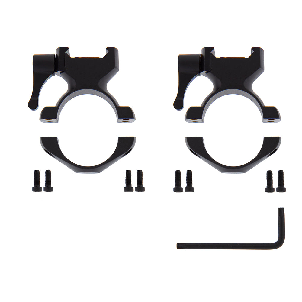 Anillas desmontables de acero 4 tornillos 30mm Weaver y Picatinny B-Vision