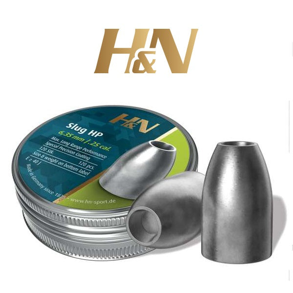 Balines H&N Slug HP cal. 6'32 mm /.249