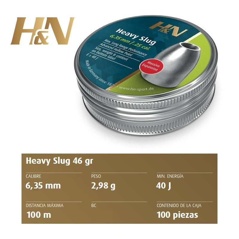 Balines H&N Slug Precisión cal. 5'53 mm /.218