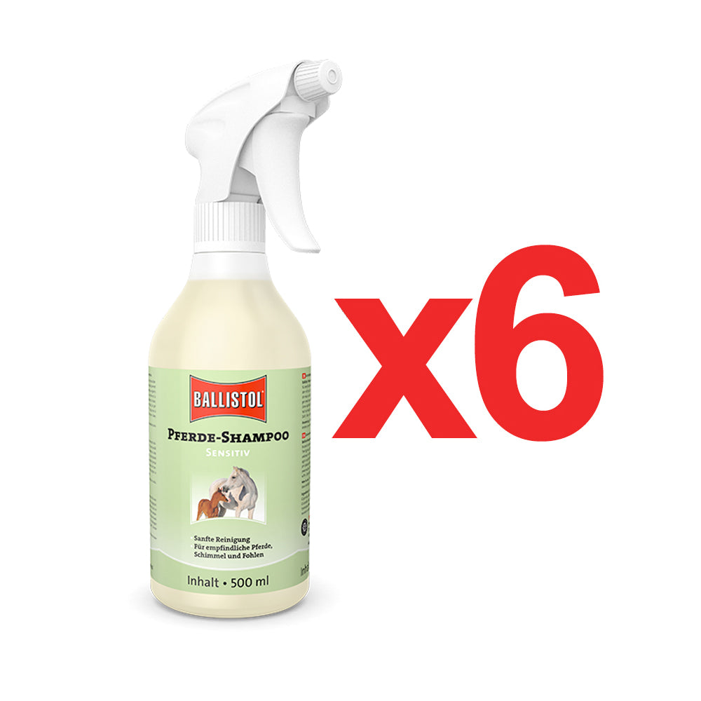 Shampoo Caballos Sensible - 500 ml de Ballistol en caja de 6 unidades