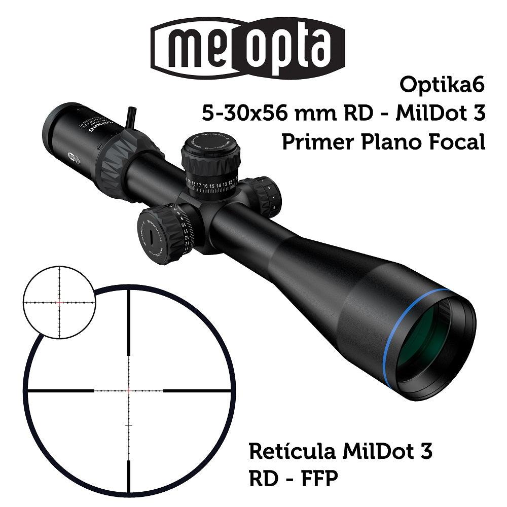 Meopta - Visor Meopro Optika6 - 5-30x56 FFP - RD MilDot 3