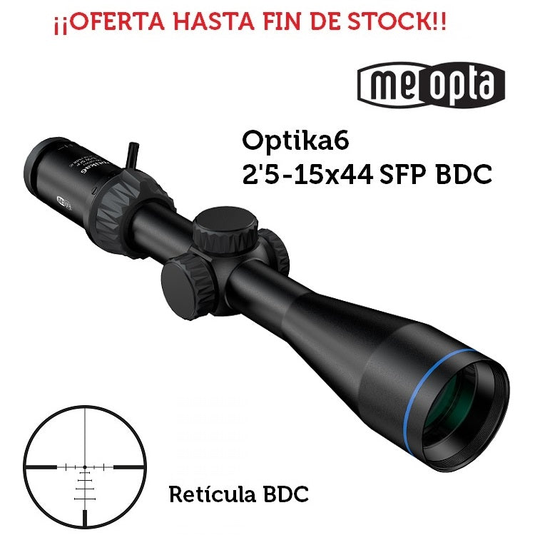 Visor MEOPTA MeoPro Optika6 2,5-15x44 SFP-BDC