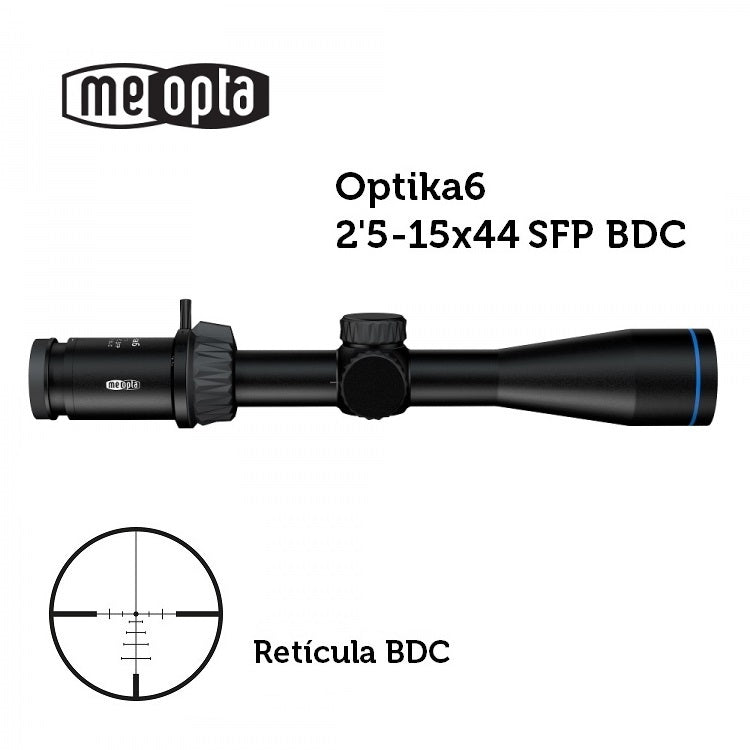 Visor MEOPTA MeoPro Optika6 2,5-15x44 SFP-BDC