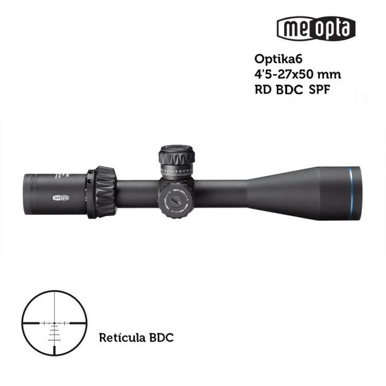 Visor MEOPTA MeoPro Optika6 4,5-27x50 SFP-BDC