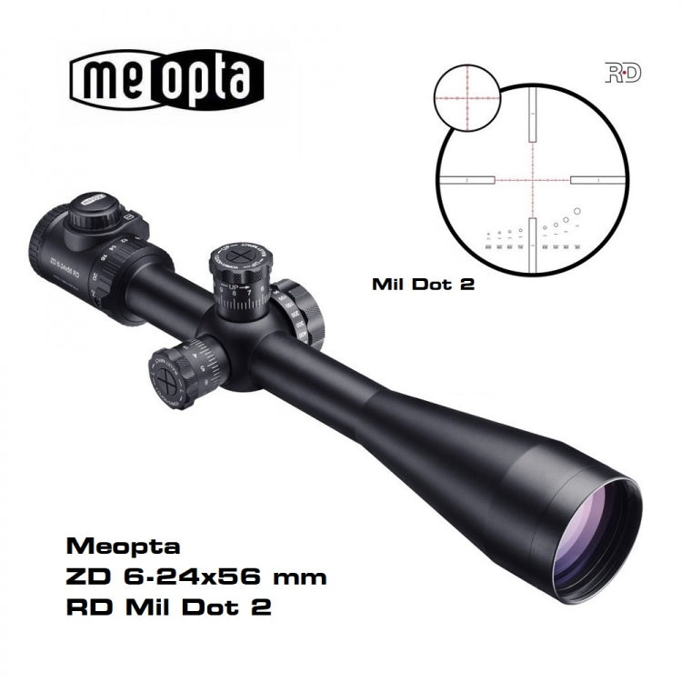 Visor Meopta ZD 6-24X56 RD - Mil Dot 2 SFP - ¡¡OFERTA HASTA FIN DE STOCK!!