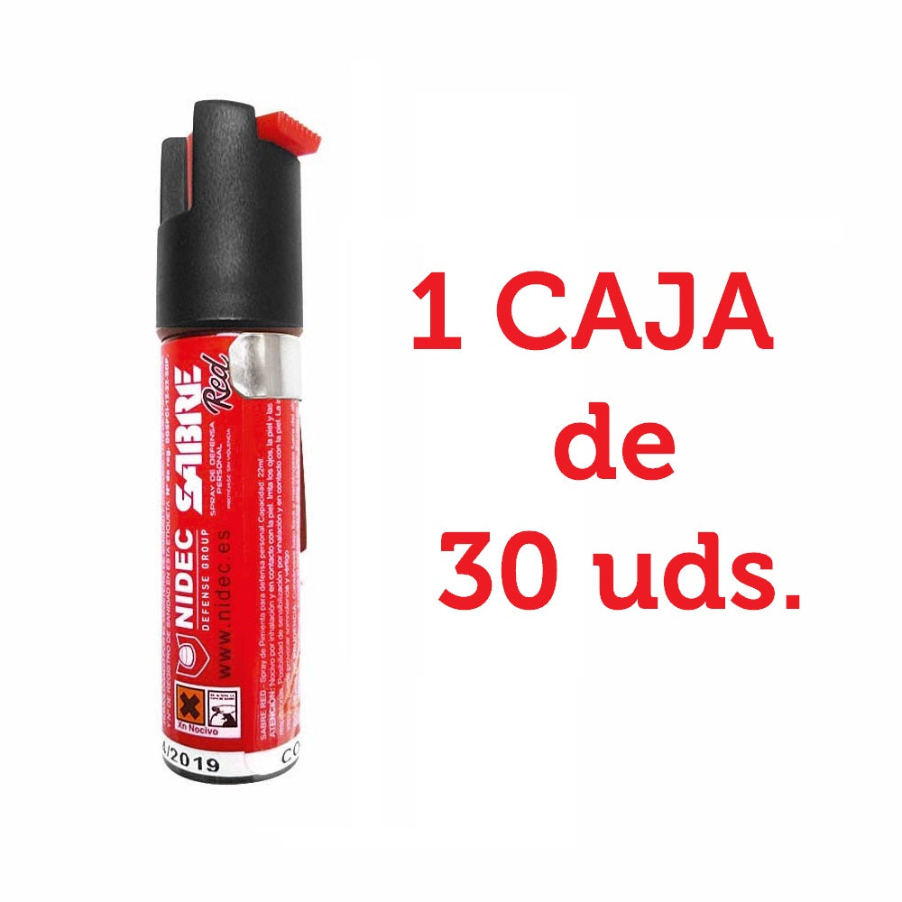 Spray Defensa Sabre Red chorro balistico (Venta Exclusiva Armerias). Para 2 cajas o más.