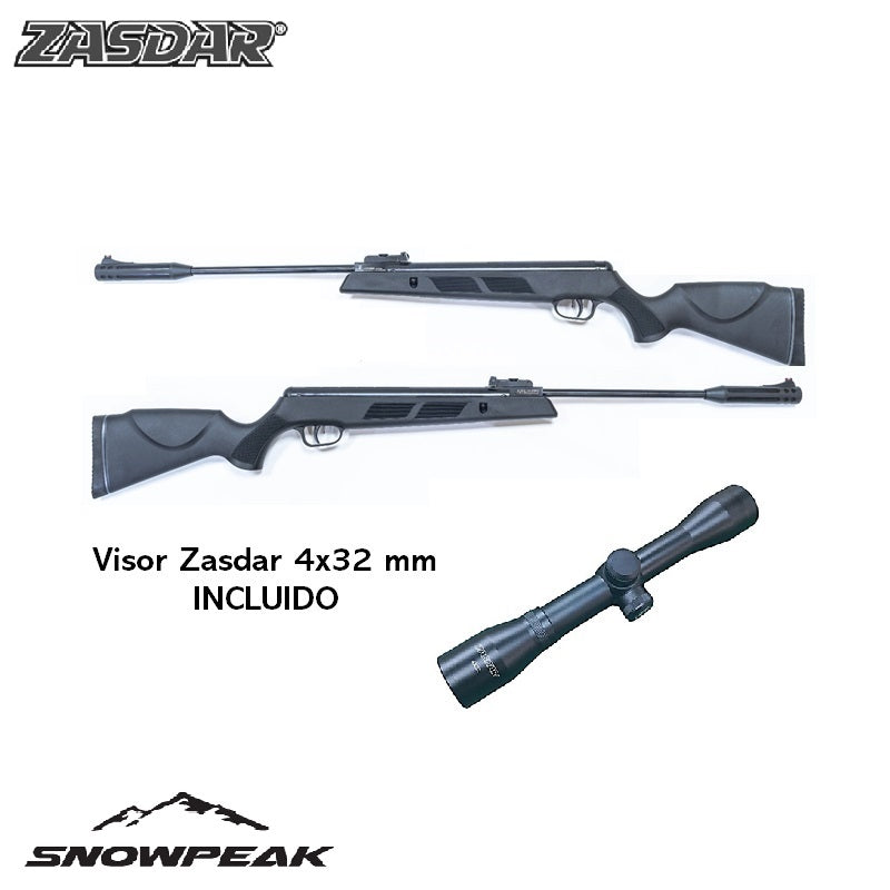 Carabina aire comprimido Snowpeak - Zasdar SR1000S Gas Piston 4,5 mm con Visor 4x32