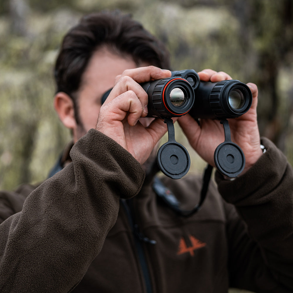 HABROK 4K HE25LHABROK 4K HE25L Binoculares Multiespectro con telémetro + IR 850nm HABROK 4K HE25L HIKMICRO