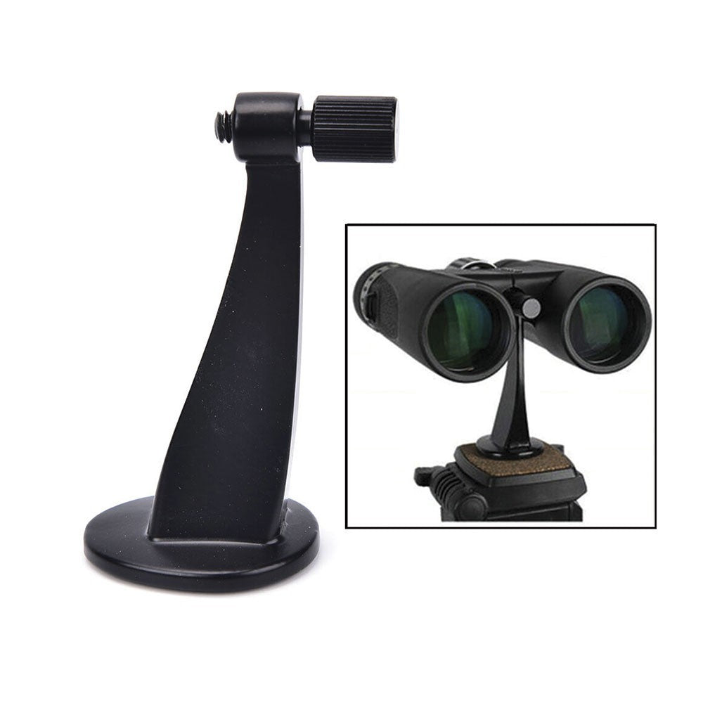 Adaptador universal de acero para colocar prismáticos en trípode.