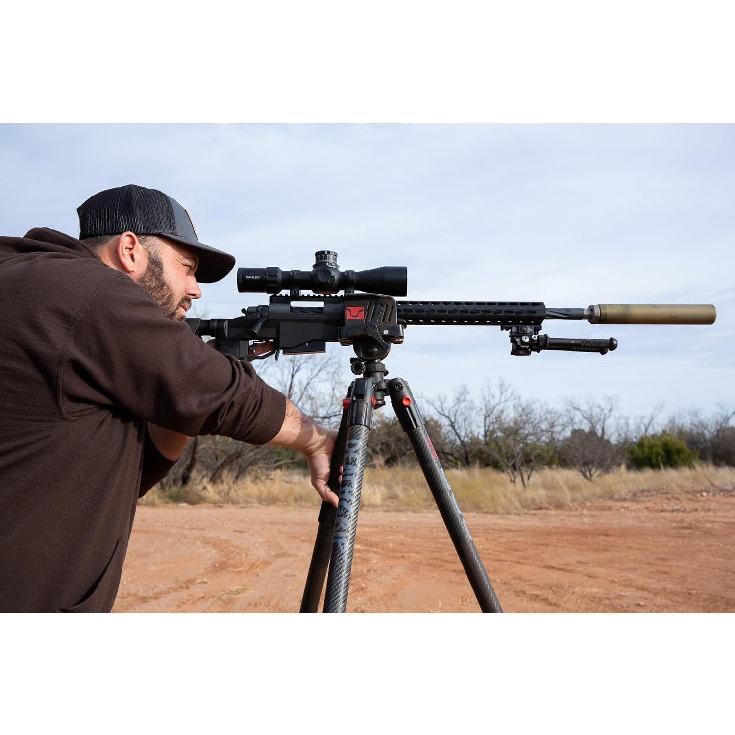 Trípode Bog Pod DEATHGRIP, negro en Fibra de Carbono, Alto