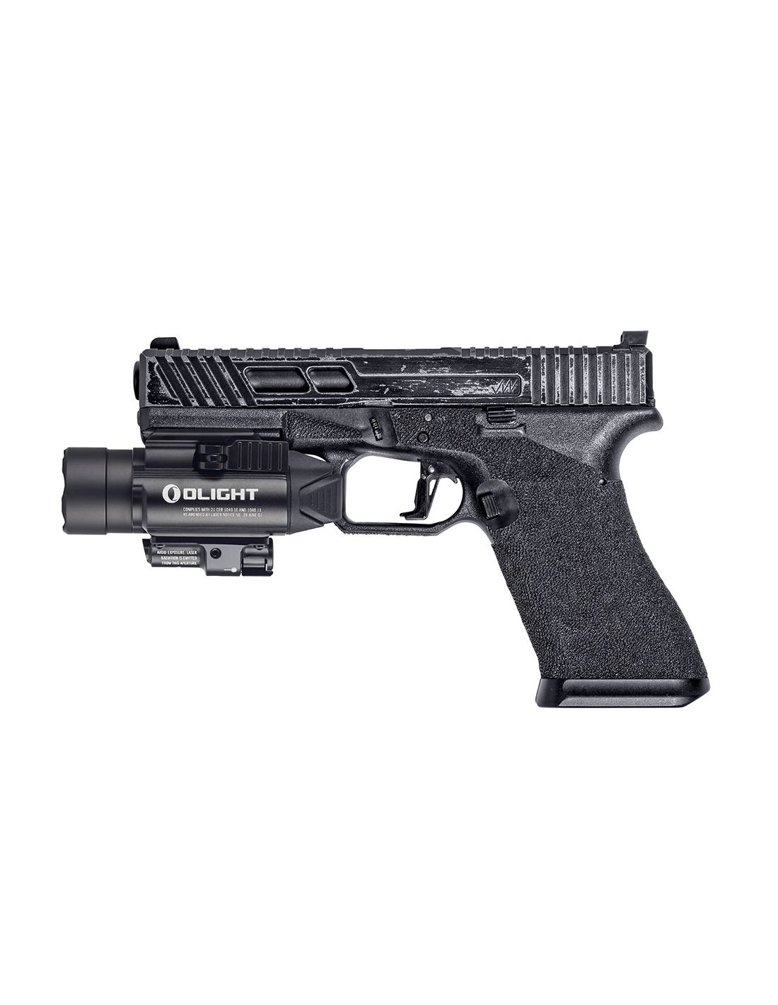 Linterna para arma con puntero verde BALDR PRO Valkyrie 1350 lum. Olight | Color Negro