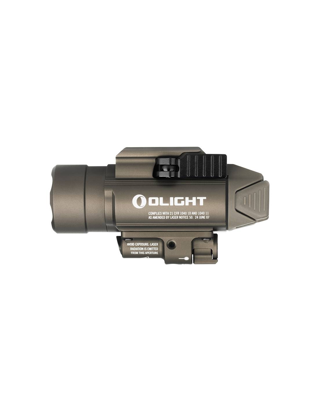 Linterna para arma con puntero rojo Baldr RL 1.120 lum. Olight | Color Desert
