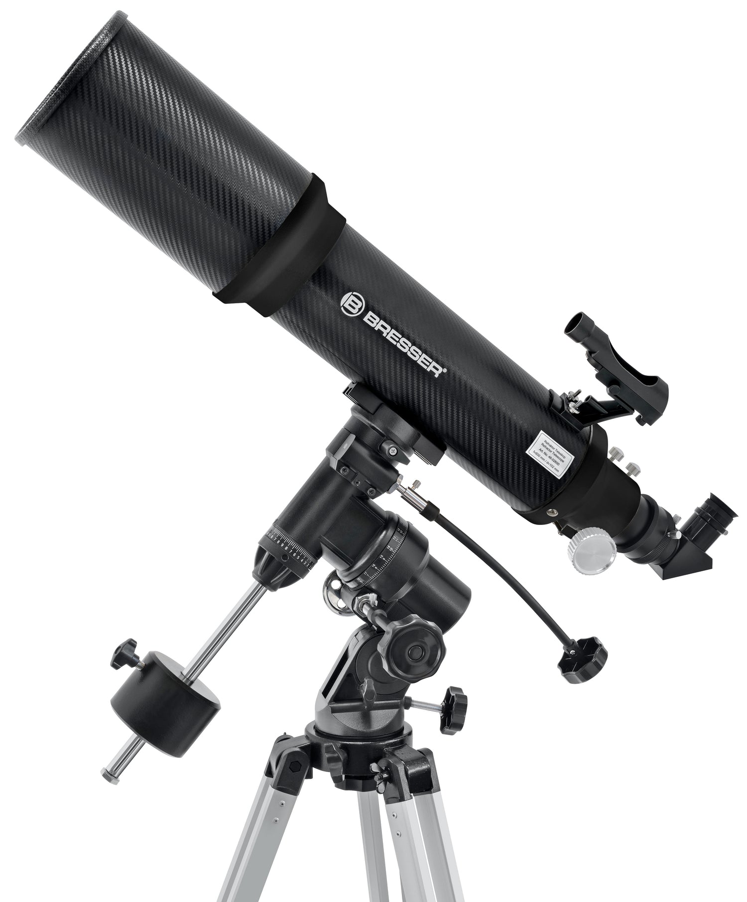 Telescopio refractor BRESSER Polaris-II 102/600 EQ3 + adaptador smartphone y filtro solar