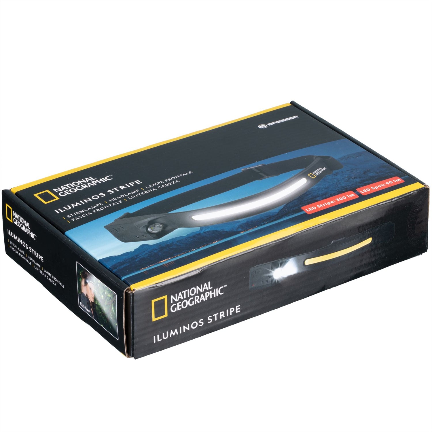 Linterna frontal con tira de LEDs NATIONAL GEOGRAPHIC Iluminos Stripe