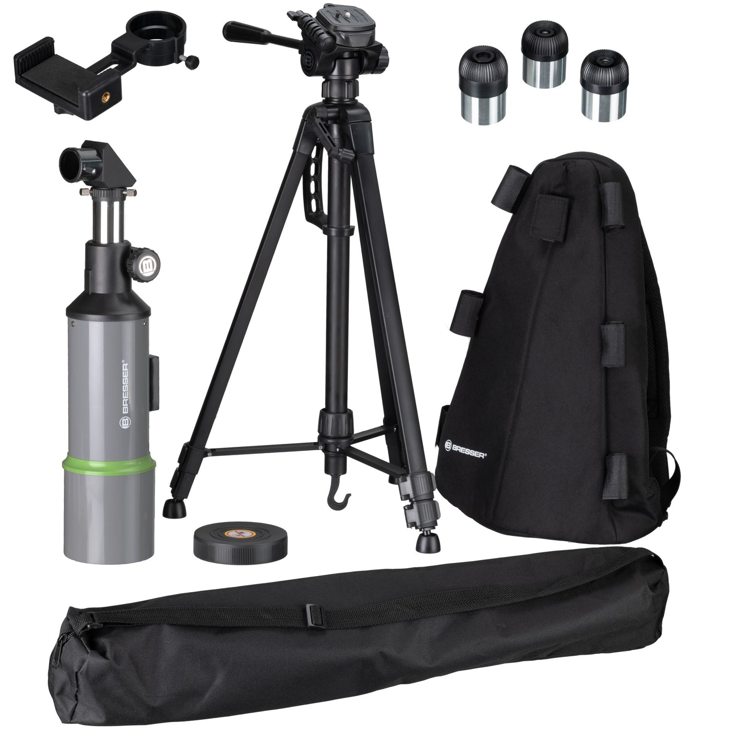 Telescopio Astronómico BRESSER NightExplorer 80/400 con mochila