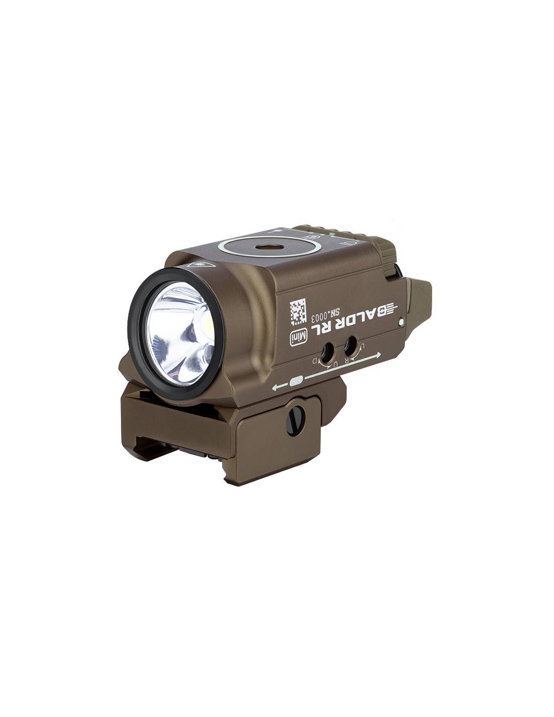 Linterna para arma con láser rojo Baldr RL Mini 600 lum. Olight
