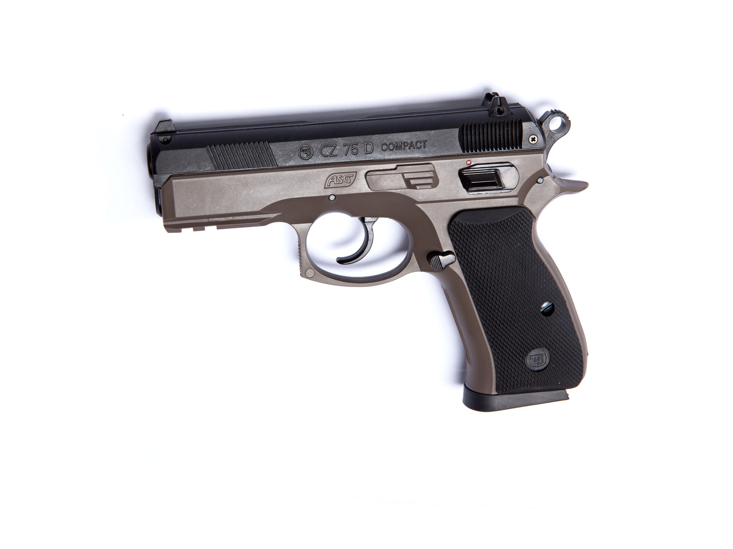 Pistola CZ 75D Compact FDE Duotone - 6 mm muelle