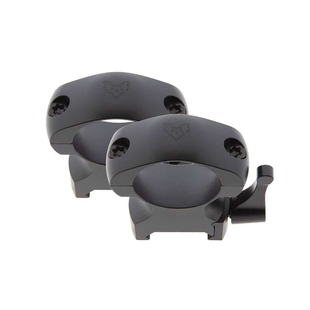 Anillas desmontables de acero 2 tornillos 30mm Weaver y Picatinny B-Vision