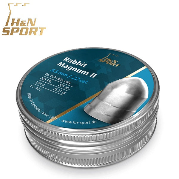 Balines H&N Rabbit Magnum II cal. 5,50 mm. Lata 200 uds. de 1,64 g.