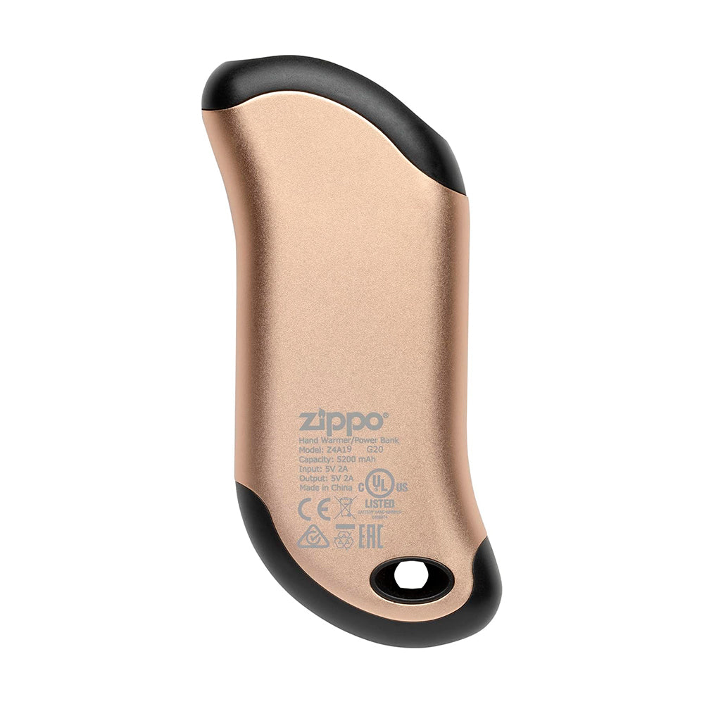 Calentador de manos electrónico con linterna LED Heatbank 9S Plus Gold Zippo