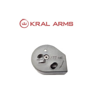 Cargador KRAL color negro. Carabinas PCP cal. 4,50 mm.