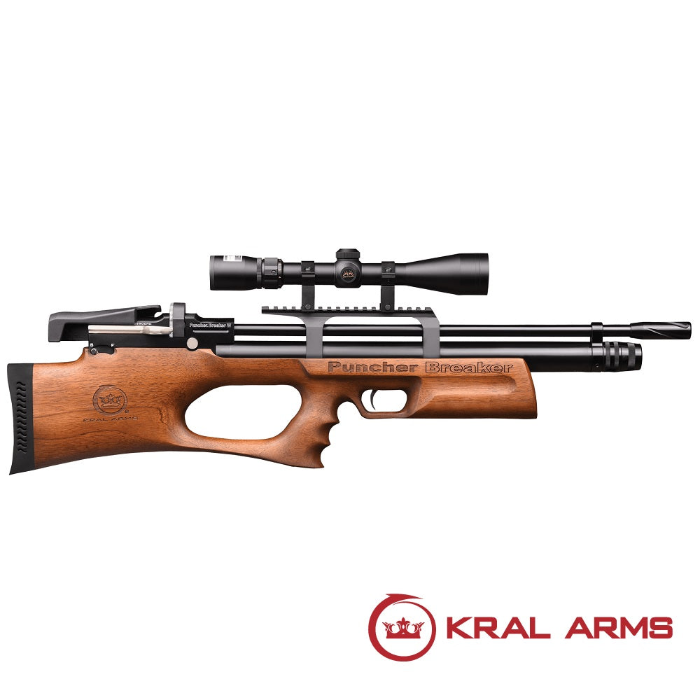 Carabina PCP KRAL Breaker. Madera cal. 6,35 mm - 24 Julios