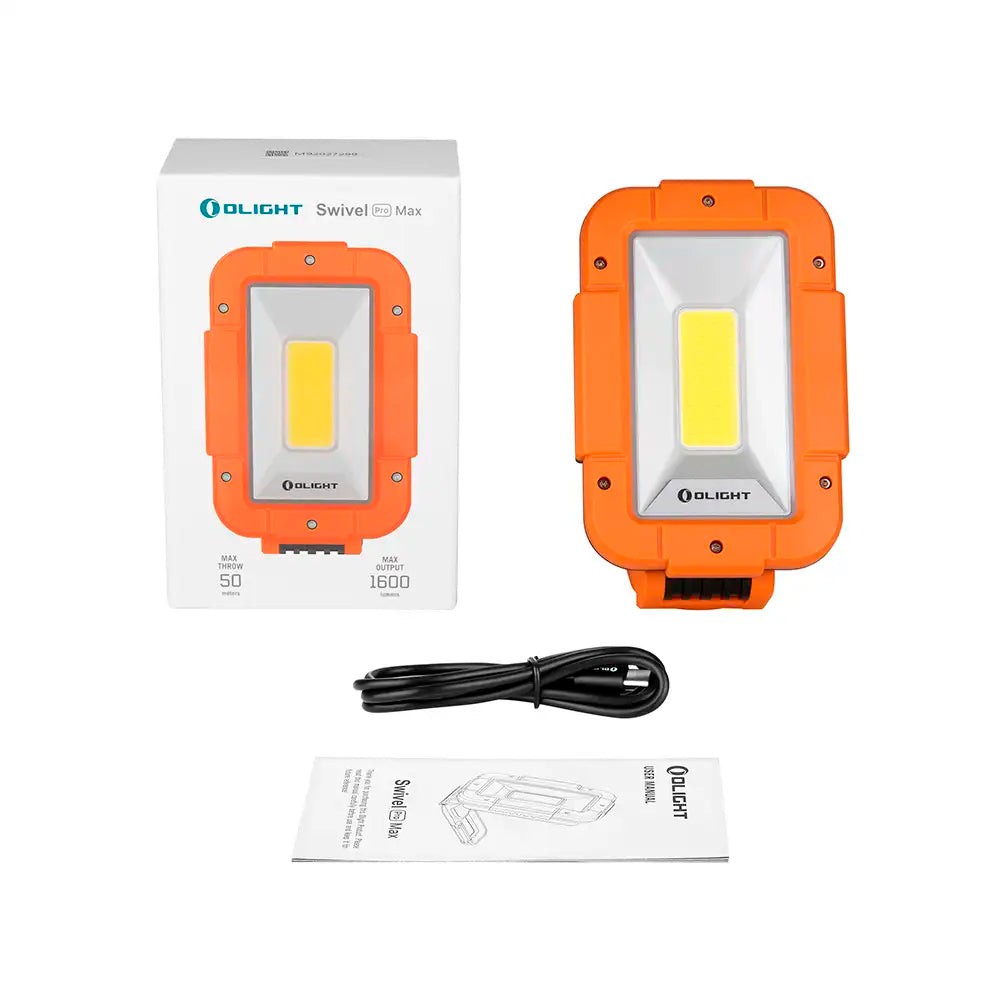 Linterna COB de trabajo Swivel Pro Max 1.600 lum con base magnética Olight