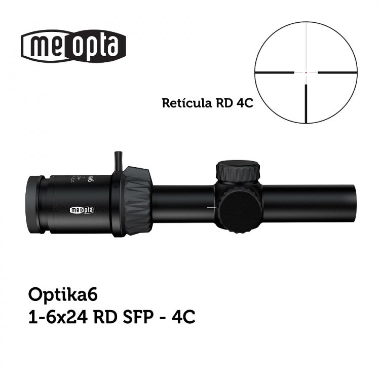 Visor MEOPTA MeoPro Optika6 1-6x24 SFP RD 4C