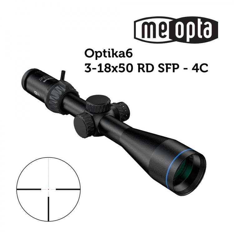 Visor MEOPTA MeoPro Optika6 3-18x50 SFP-RD 4C